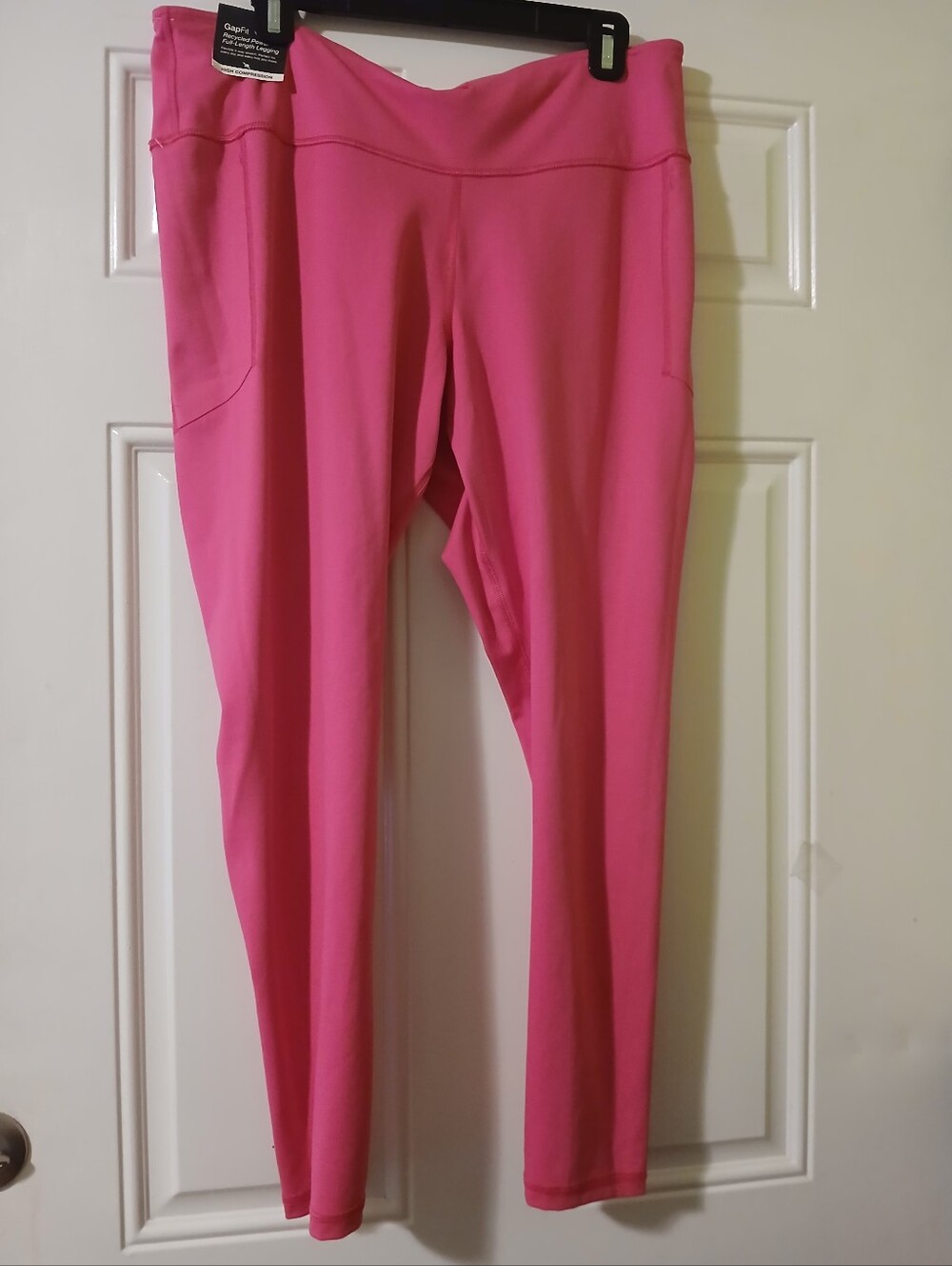 ✅️GAPfit Hot Pink Women's Leggings - Stretch Active Pants Size XL